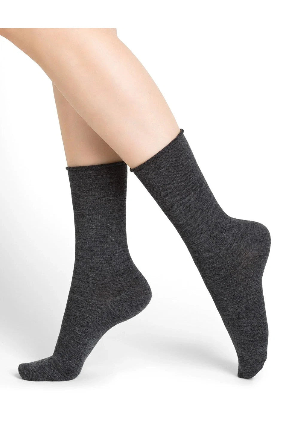 BLEUFORET Fine Wool Socks with Cotton Lining 6700