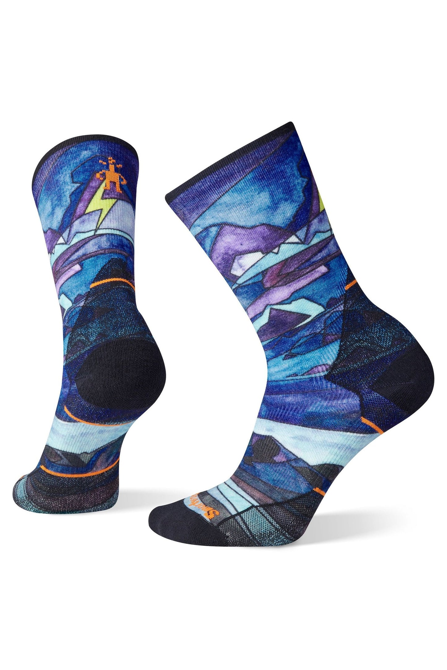 SMARTWOOL Women’s Athlete Edition Run Print Crew Socks