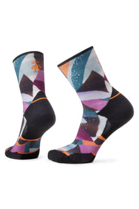 SMARTWOOL Women's Trail Run Targeted Cushion Mosaic Pieces Print Crew Socks