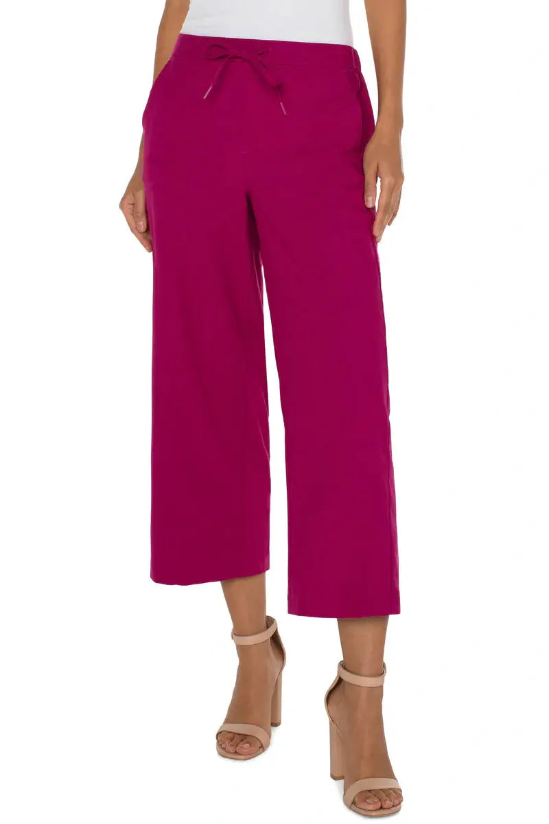 LIVERPOOL Pull-On Wide Leg Crop Trouser LM4582TS29
