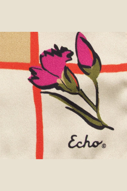 ECHO Cottage Bouquet Silk Bandana EN1595