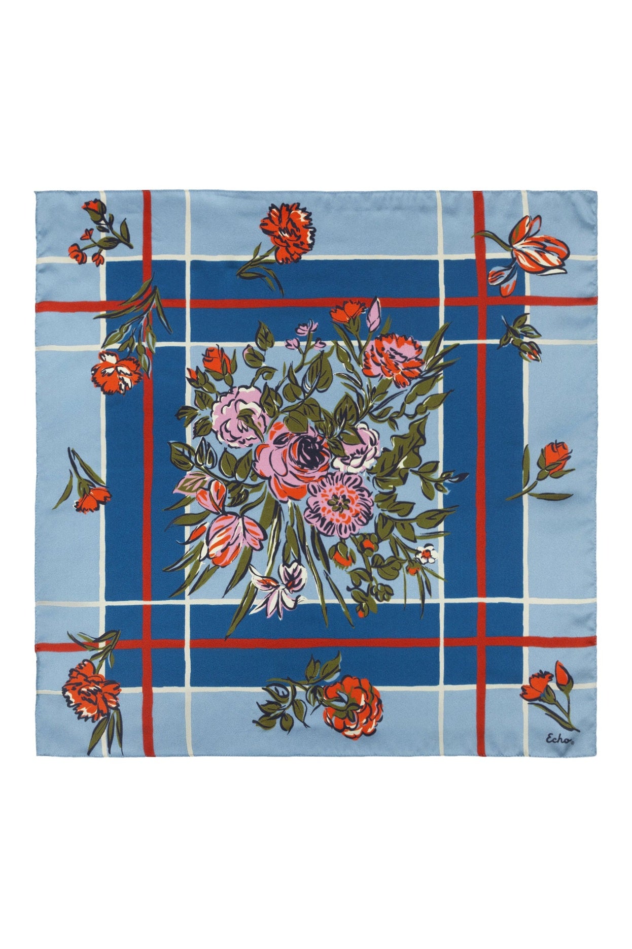 ECHO Cottage Bouquet Silk Bandana EN1595