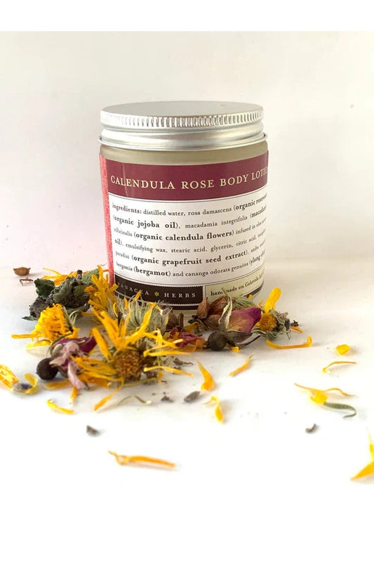 PANACEA HERBS Calendula Rose Body Lotion