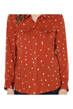 LIVERPOOL Flap Pocket Button Front Woven Blouse