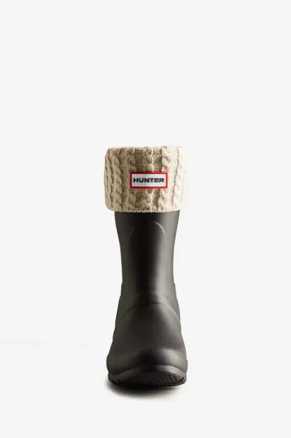 HUNTER Cable Knitted Cuff Short Boot Socks *Final Sale*
