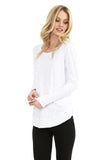 BOBI Long Sleeve Curved Top