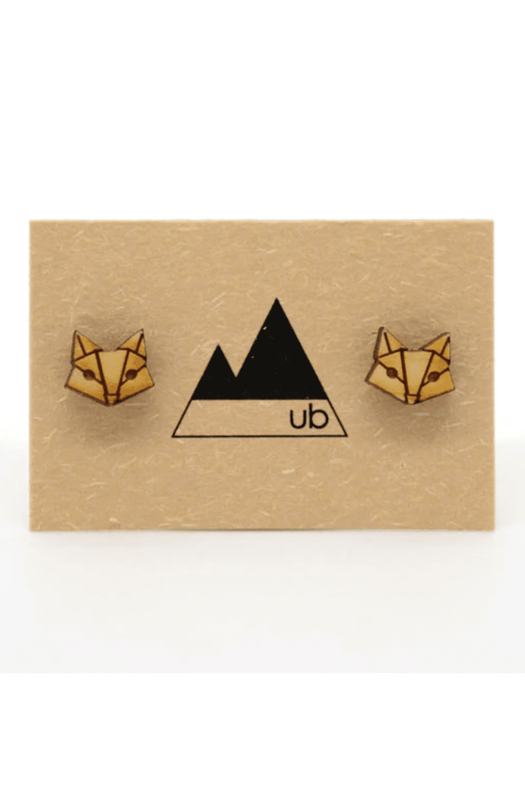 UGLY BUNNY Geometric Fox Stud Earrings