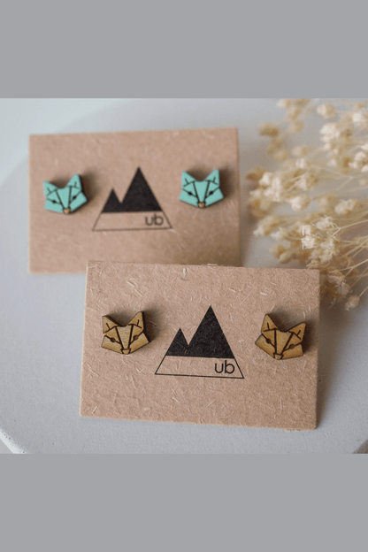 UGLY BUNNY Geometric Fox Stud Earrings