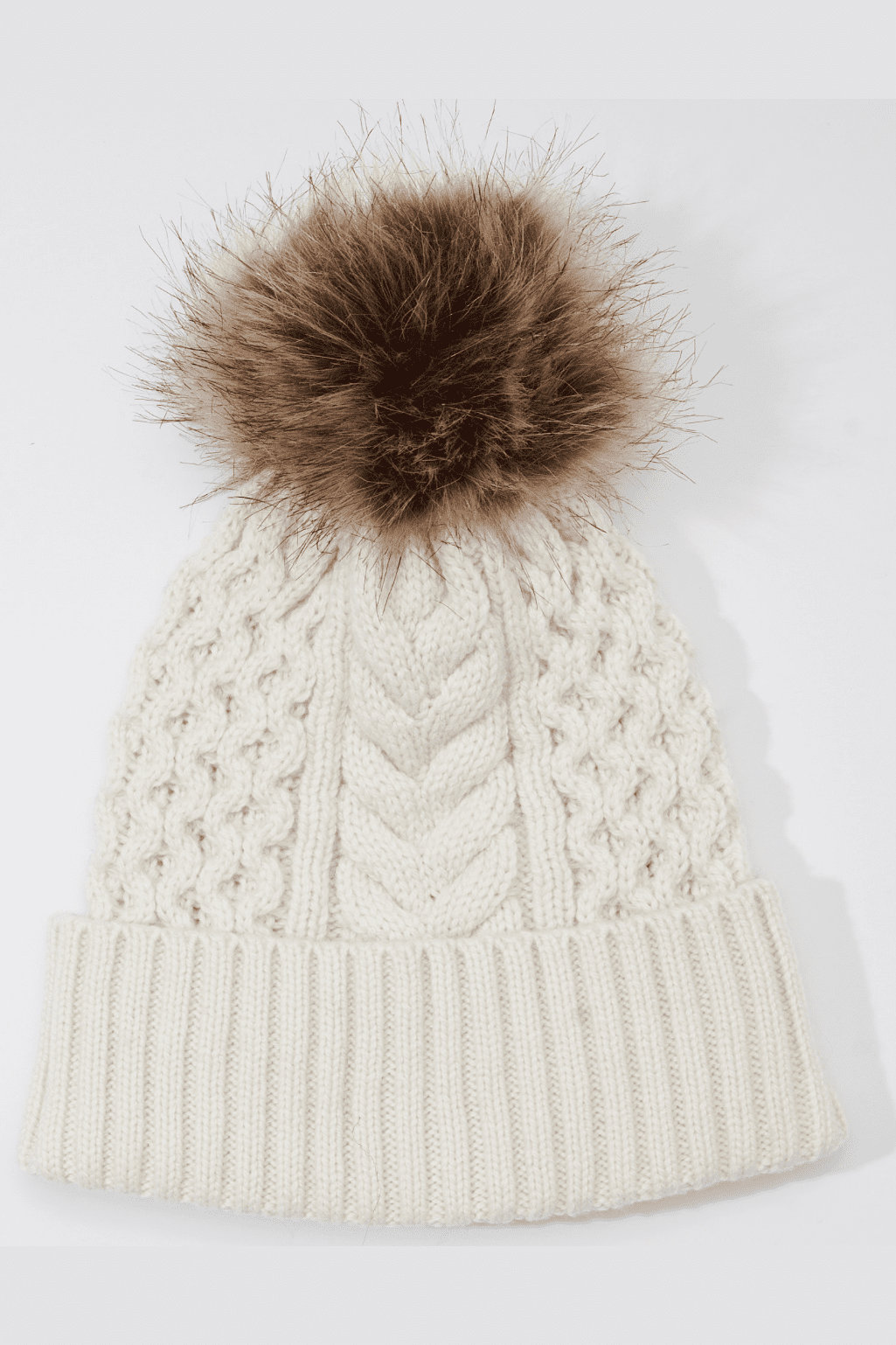 ECHO EC0659 Recycled Wishbone Cable Pom Hat * FINAL SALE*