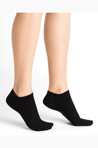 BLEUFORET Cotton Ankle Socks 6339 *Black & White ONLY*