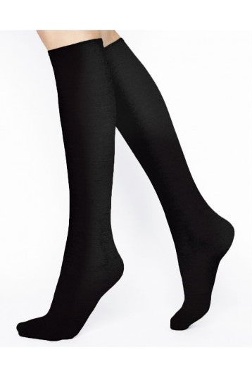 BLEUFORET Fine Wool Knee-Highs with Cotton Lining 6970