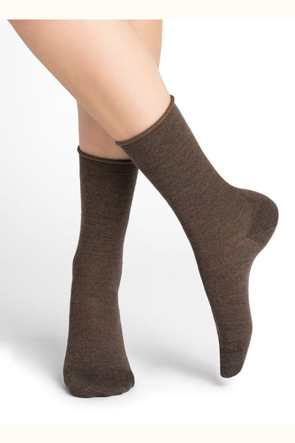 BLEUFORET Fine Wool Socks with Cotton Lining 6700
