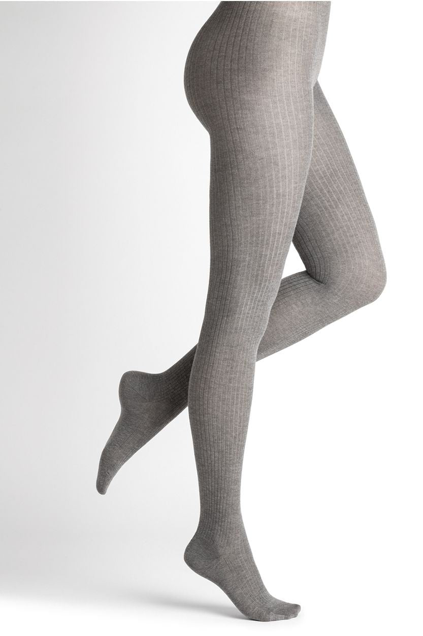 Velvet pure cotton tights Dark grey - Tights & Leggings - Bleuforêt