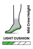 SMARTWOOL Women's Hike Light Cushion Stitch Stripe Mid Crew Socks
